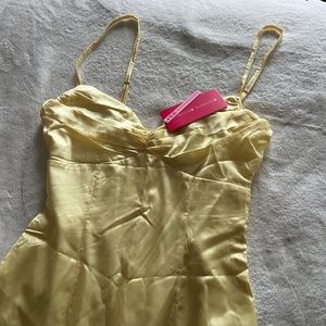 Beginning boutique honey yellow maxi dress